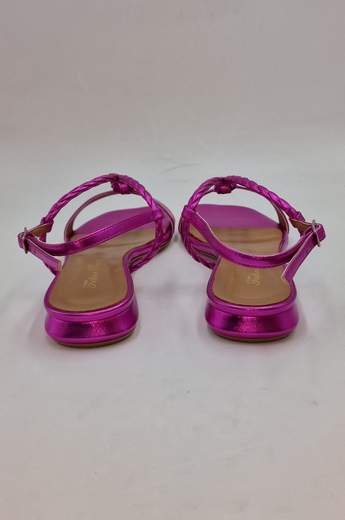 FASHION PROJECT SANDALO IN PELLE LAMINATA