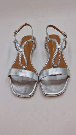 FASHION PROJECT SANDALO IN PELLE LAMINATA