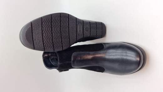 MELLUSO STIVALETTO IN PELLE E CAMOSCIO