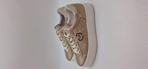 NERO GIARDINI SNEAKER IN PELLE LAMINATA