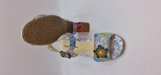 LAURA VITA SANDALO PELLE E ECOPELLE STAMPATA