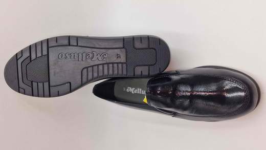 MELLUSO MOCASSINO IN PELLE E NAPLAK