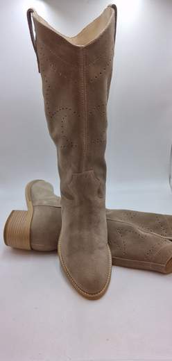 NERO GIARDINI STIVALE IN CAMOSCIO