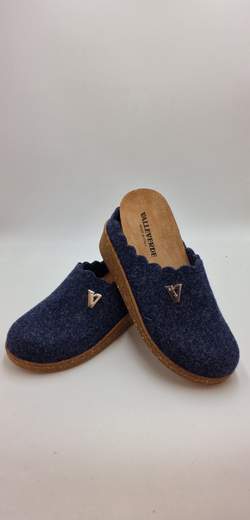 VALLEVERDE PANTOFOLA IN LANA COTTA