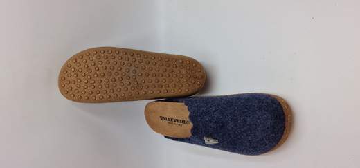 VALLEVERDE PANTOFOLA IN LANA COTTA