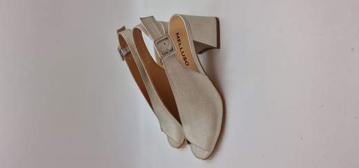 MELLUSO SANDALO IN NAPPA LAMINTA