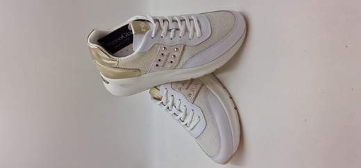 NERO GIARDINI SNEAKER IN PELLE E TESSUTO