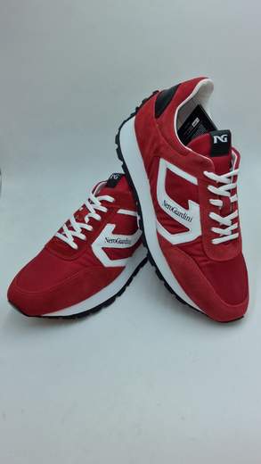 NERO GIARDINI SNEAKER IN CROSTA E TELA