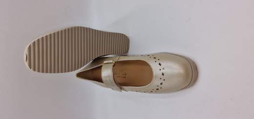 ANASTASIO DECOLLETE IN PELLE LAMINATA