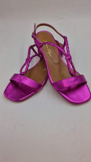 FASHION PROJECT SANDALO IN PELLE LAMINATA