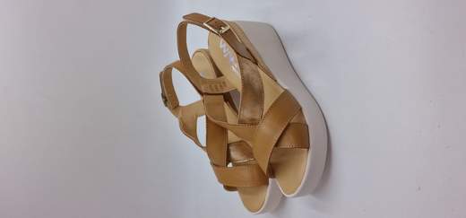 MELLUSO SANDALO IN PELLE E CAMOSCIO