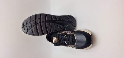 NERO GIARDINI SNEAKER IN CAMOSCIO E PELLE