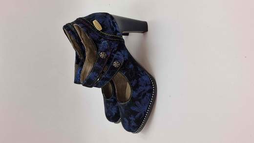 LAURA VITA DECOLLETE IN CAMOSCIO STAMPATO