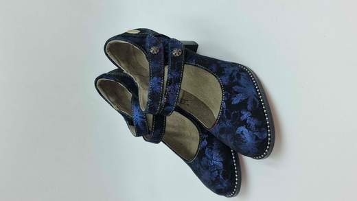 LAURA VITA DECOLLETE IN CAMOSCIO STAMPATO