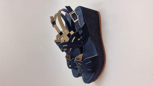 VALLEVERDE SANDALO IN CAMOSCIO E STRASS