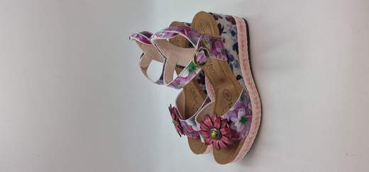 LAURA VITA SANDALO IN PELLE STAMPATA