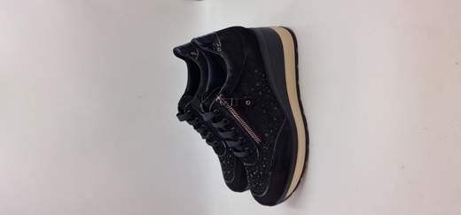 MELLUSO SNEAKER IN CAMOSCIO E STRASS