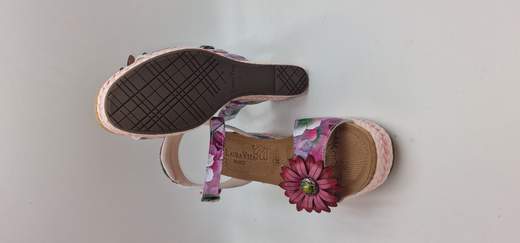 LAURA VITA SANDALO IN PELLE STAMPATA