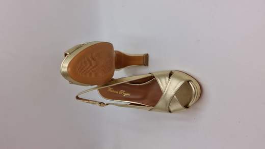 FASHION PROJECT SANDALO IN PELLE LAMINATA