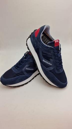 NERO GIARDINI SNEAKER IN CROSTA E TELA