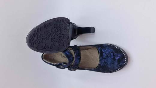 LAURA VITA DECOLLETE IN CAMOSCIO STAMPATO