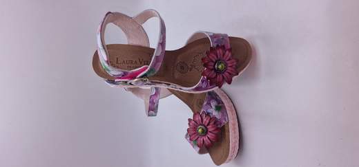 LAURA VITA SANDALO IN PELLE STAMPATA