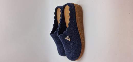 VALLEVERDE PANTOFOLA IN LANA COTTA