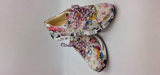 LAURA VITA SNEAKER IN PELLE E TESSUTO