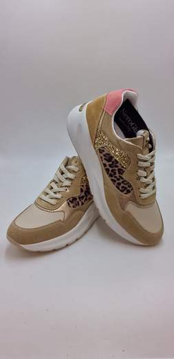 NERO GIARDINI SNEAKER IN CAMOSCIO E PELLE
