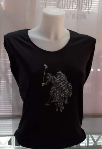 U.S. POLO ASSN. CRISTAL DB HORSE TEE