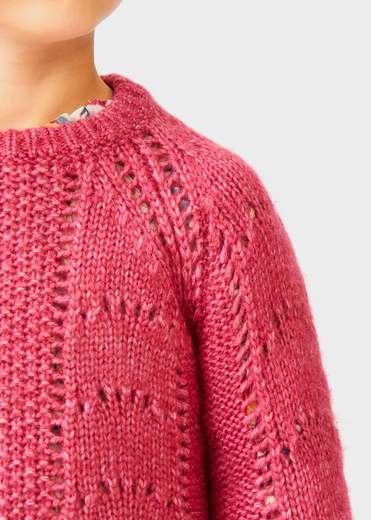 Maglione traforato bambina Abel