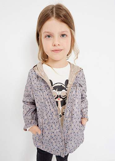 Giacca a Vento Reversibile Bambina