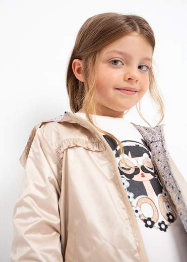Giacca a Vento Reversibile Bambina