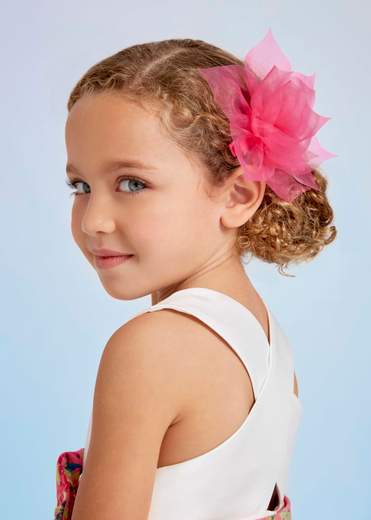 Fermaglio Fiore Organza Bambina Abel