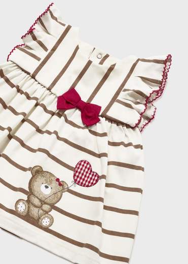 Vestito con stampa neonata Mayoral