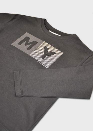 Maglietta lettere basica bambino