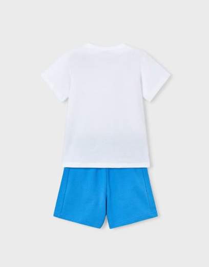 Completo bermuda e maglietta squali bambino