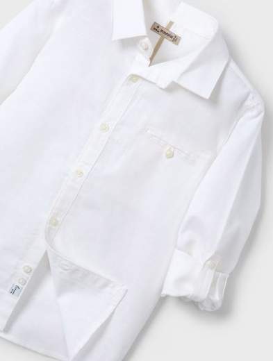 Camicia manica lunga lino bambino