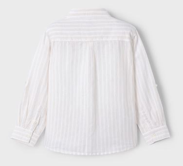 Camicia manica lunga lino bambino