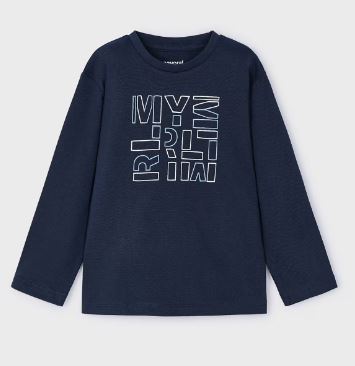 Maglietta lettere Better Cotton bambino Mayoral