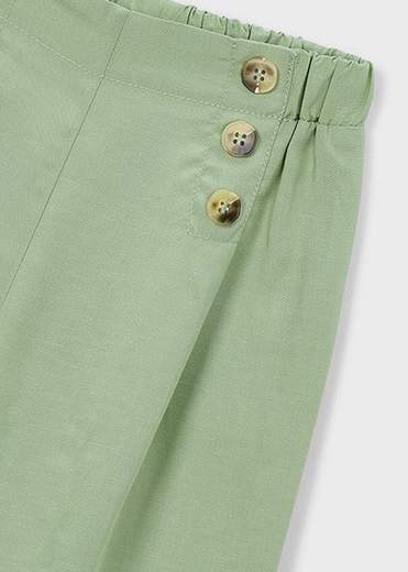 Pantalone lungo bottoni bambina