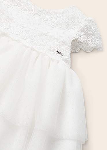 Abito Merletto e Tulle Neonata