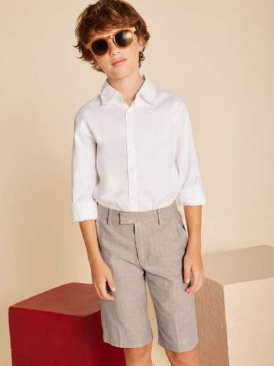 Bermuda elegante lino ragazzo