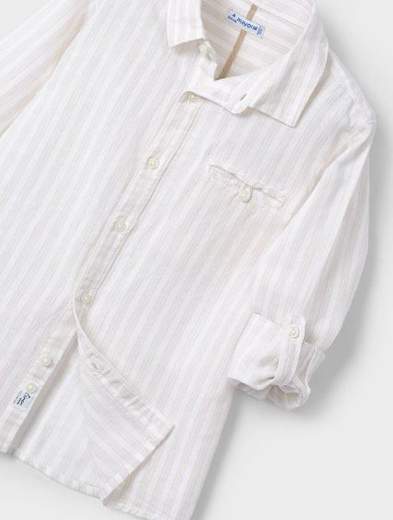 Camicia manica lunga lino bambino