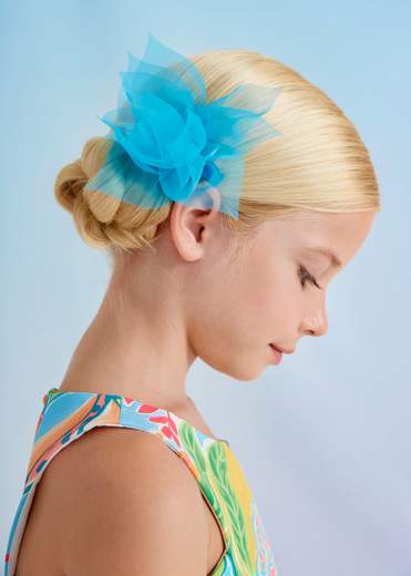 Fermaglio Fiore Organza Bambina Abel