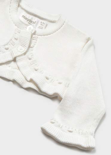 Cardigan tricot basic neonata