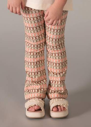 Completo leggings flare e maglietta bambina