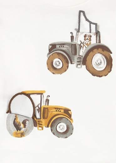 Maglietta interattiva trattore neonato