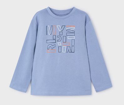 Maglietta lettere Better Cotton bambino Mayoral