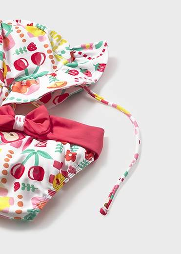 Completo costume 3 pezzi stampato protezione solare neonata